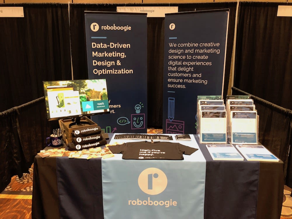 roboboogie's booth at digital growth unleashed