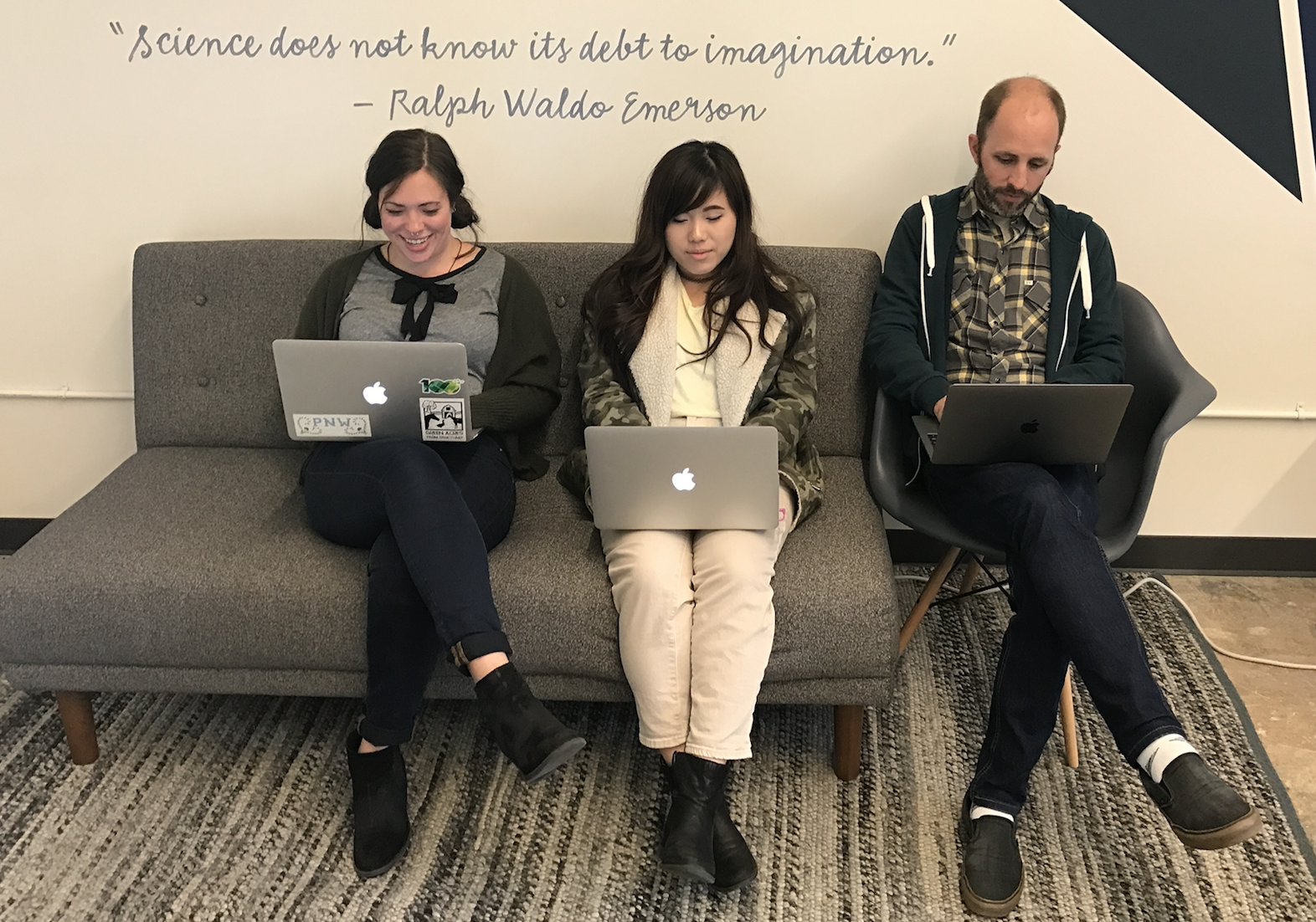 roboboogie team collaborating in the office