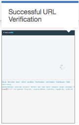 Watson Campaign Automation successfully verifying a URL