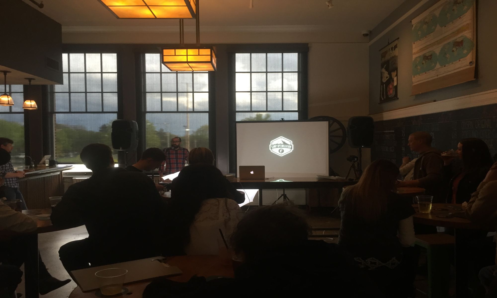 Crowd gathered during Camp Optimization for April 2017