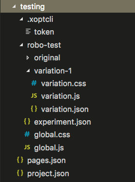 File structure for X-Optimizely-CLI