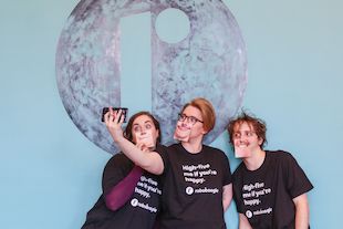 roboboogie team members getting ready for Opticon 2017