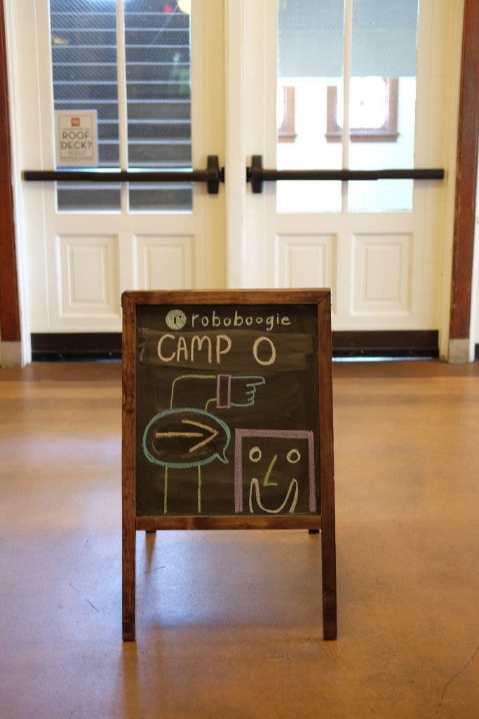 Photo of Welcome Chalk Board to Camp Optimization