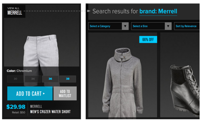 example of e-commerce app