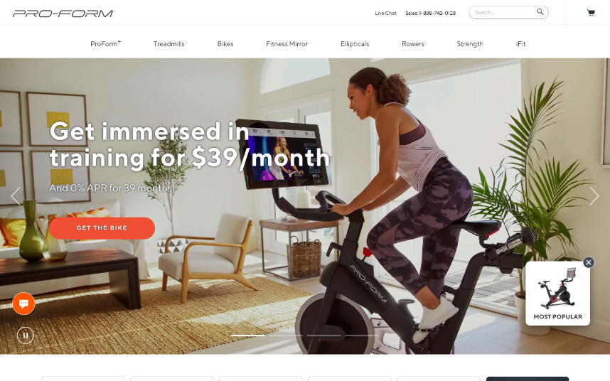 Proform website hot sale