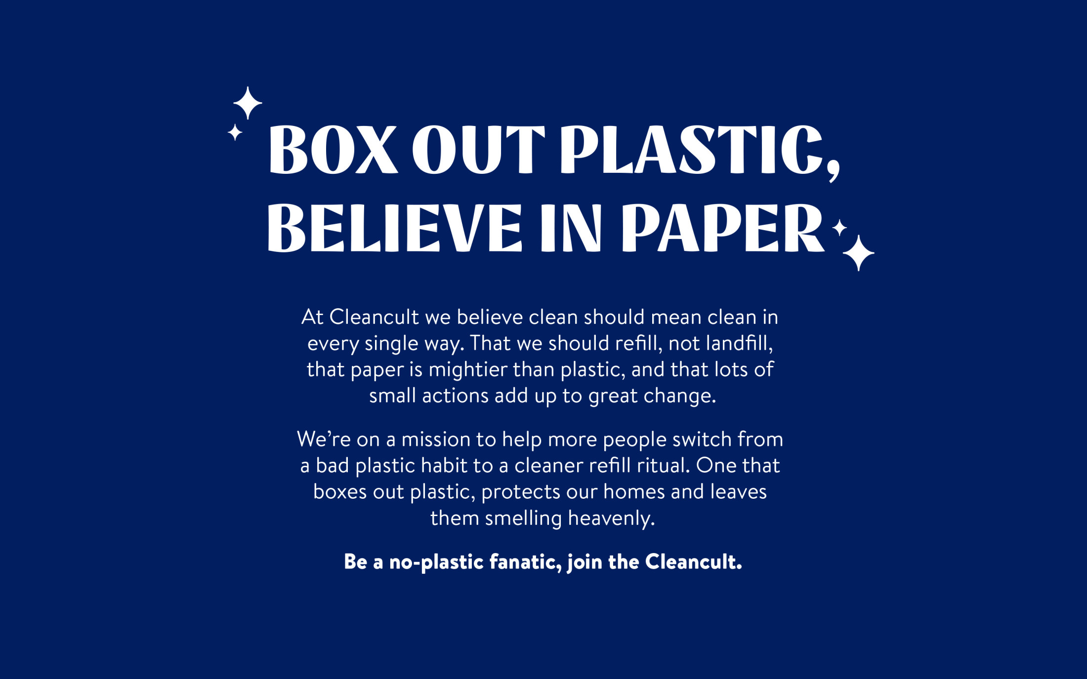 Cleancult Story smaller