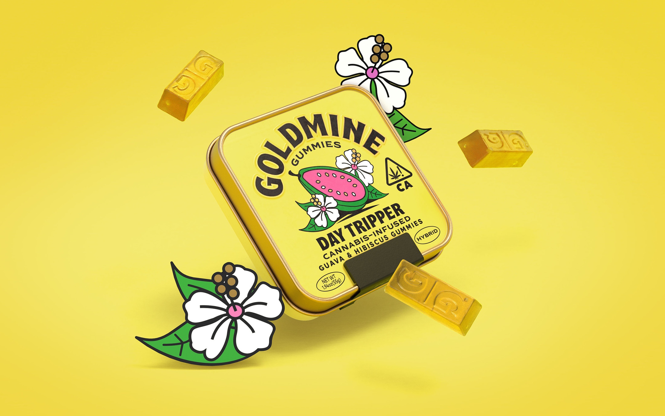 Goldmine Gummies Brand Cannabis Brand Design Robot Food 