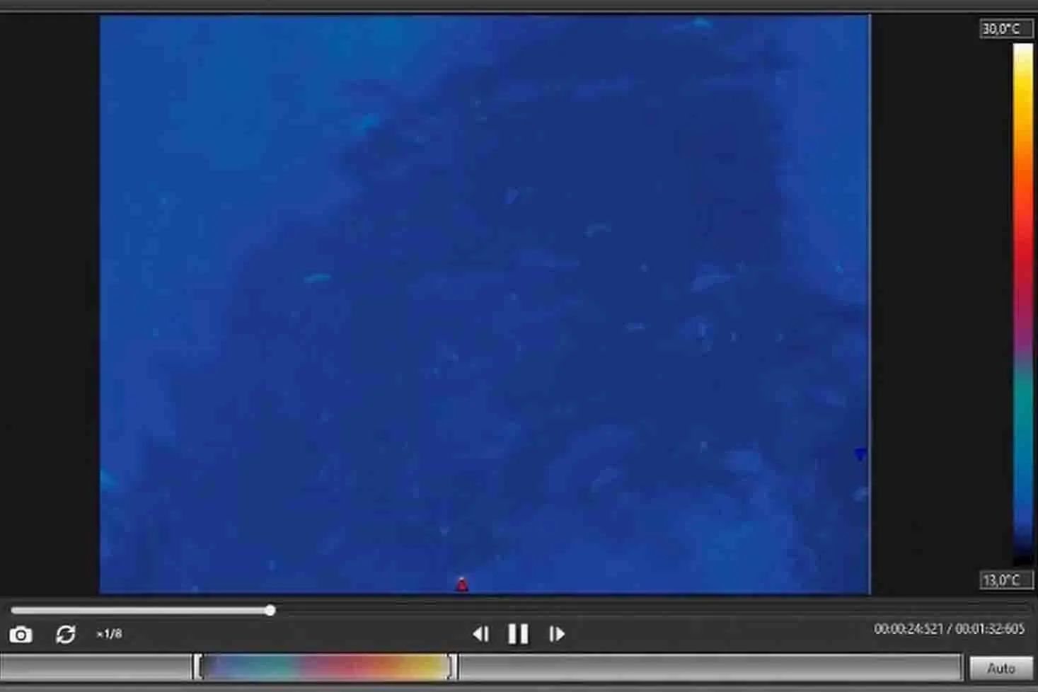 Unpolluted river infrared vision