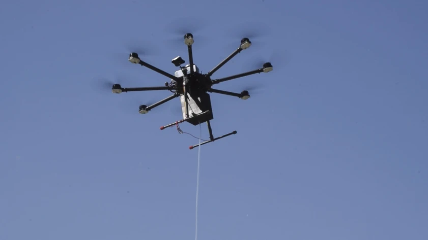 Drone durante la procedura di valutazione
