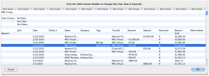 Screenshot: iBank 4 CSV Import Tool at its initial small window size