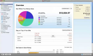 Quicken Essentials Screen Shot Screenshot: Quicken Essentials 2010 for Mac demo window