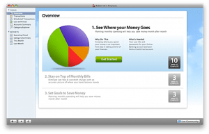 Screenshot: Quicken Essentials main screen on first launch