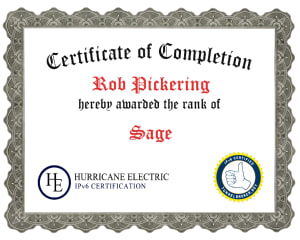 My Sage Certificate