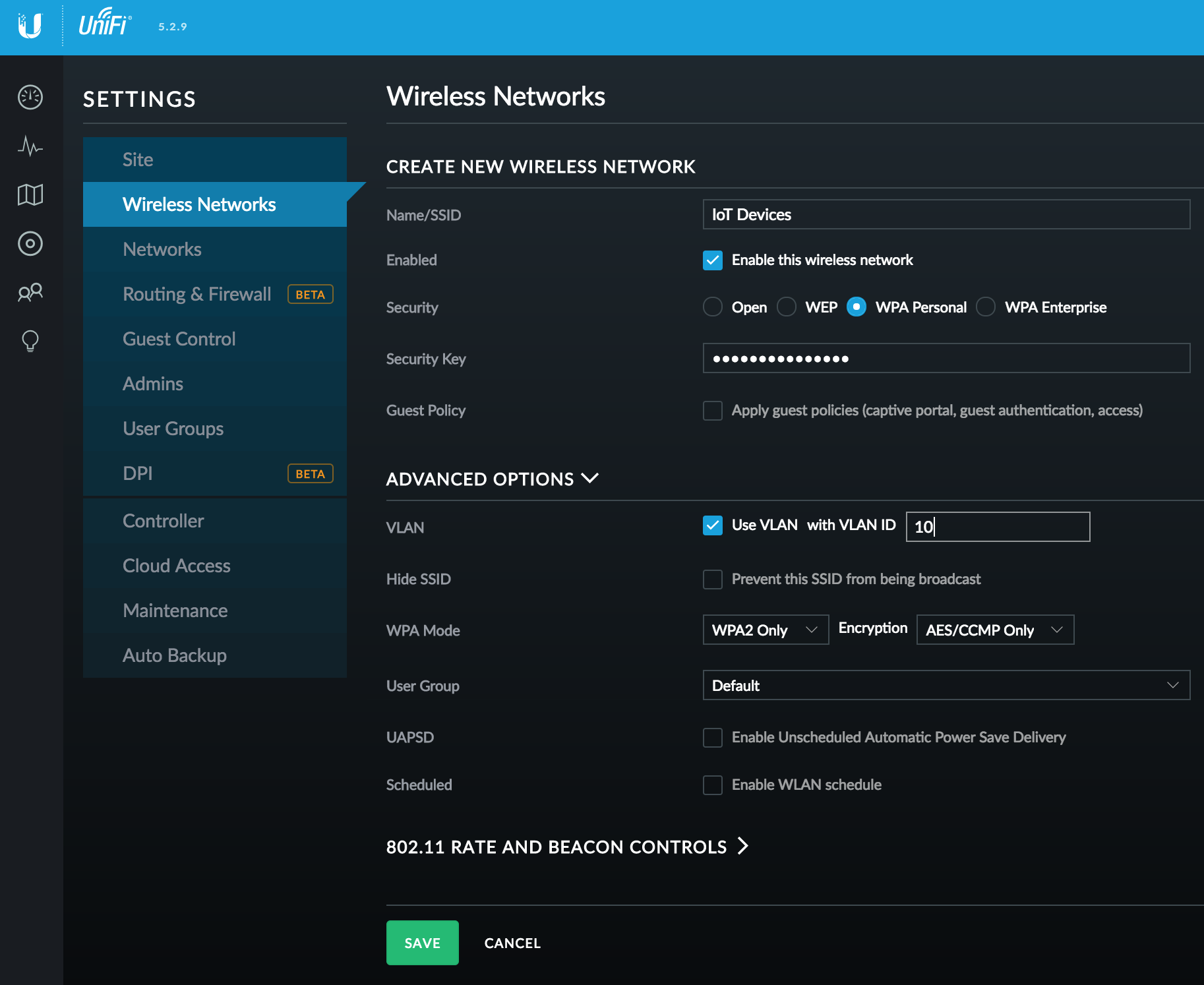 Configure SSID