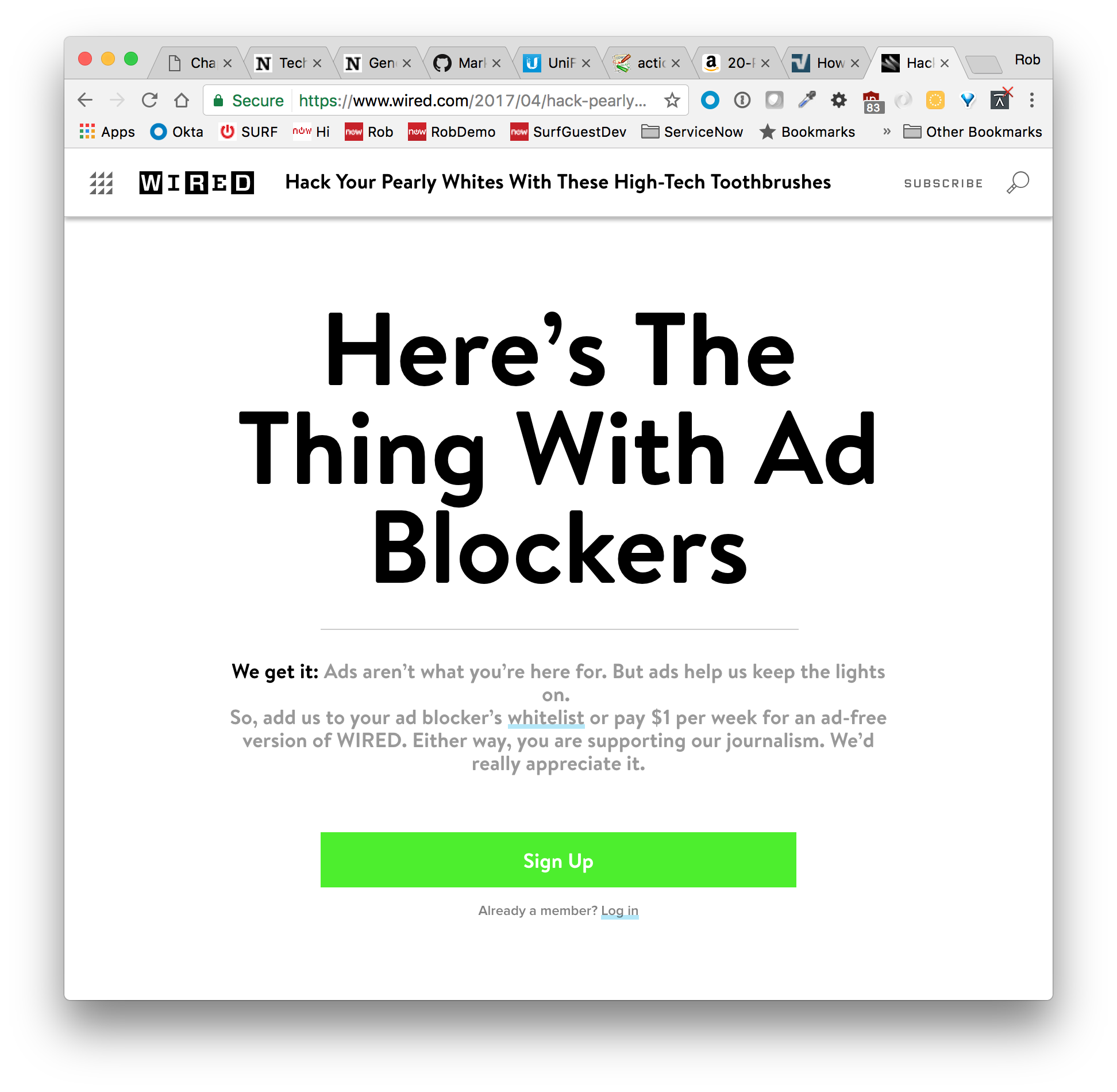 Wired Block Page