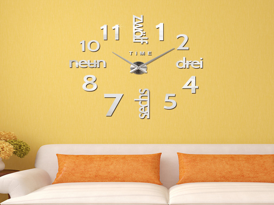 Vintage reloj pared vinilo adhesivos pared pegatina reloj cara Home  Interior dormitorio decoración negocio oficina pared diseño 3clc -   México