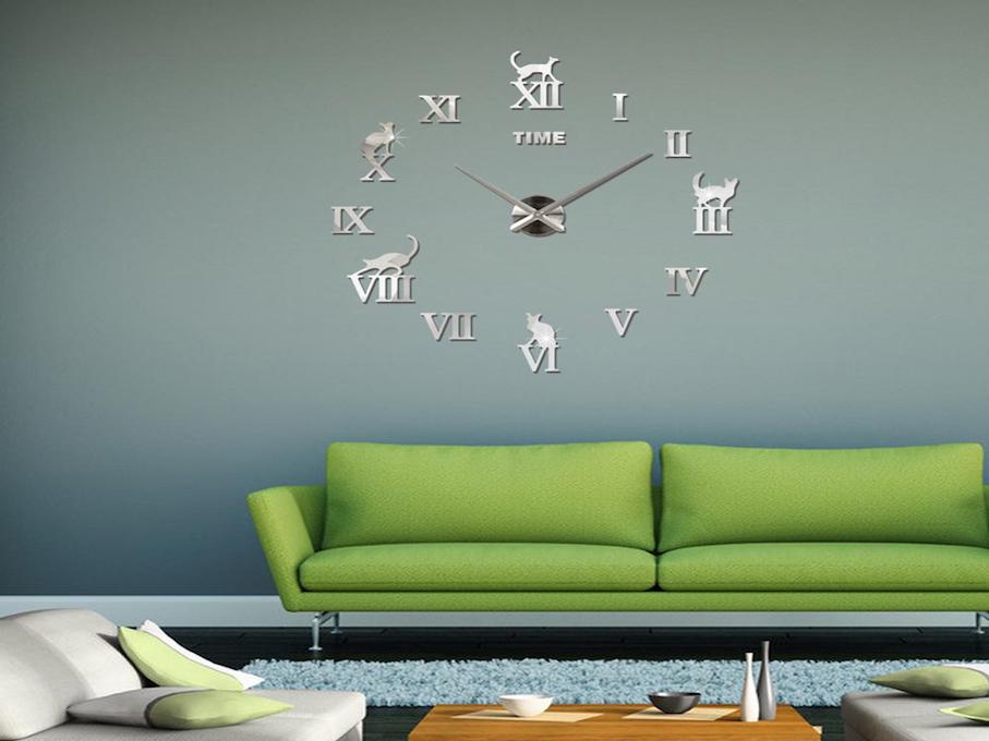 Reloj Pared 3D Quartz, Tamaño Grande, Vinilo Alta Calidad, Decorativo y  Funcional, Hogar, Oficina