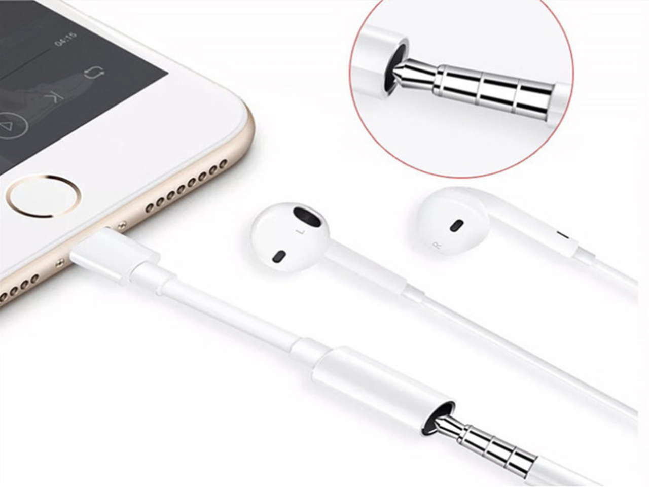 Cable Adaptador Auriculares 3,5mm a conector Jack para su iPhone, Escucha  tu Música, Oyes tus Videos, Películas, Juega a tus juegos con tus  Auriculares de siempre