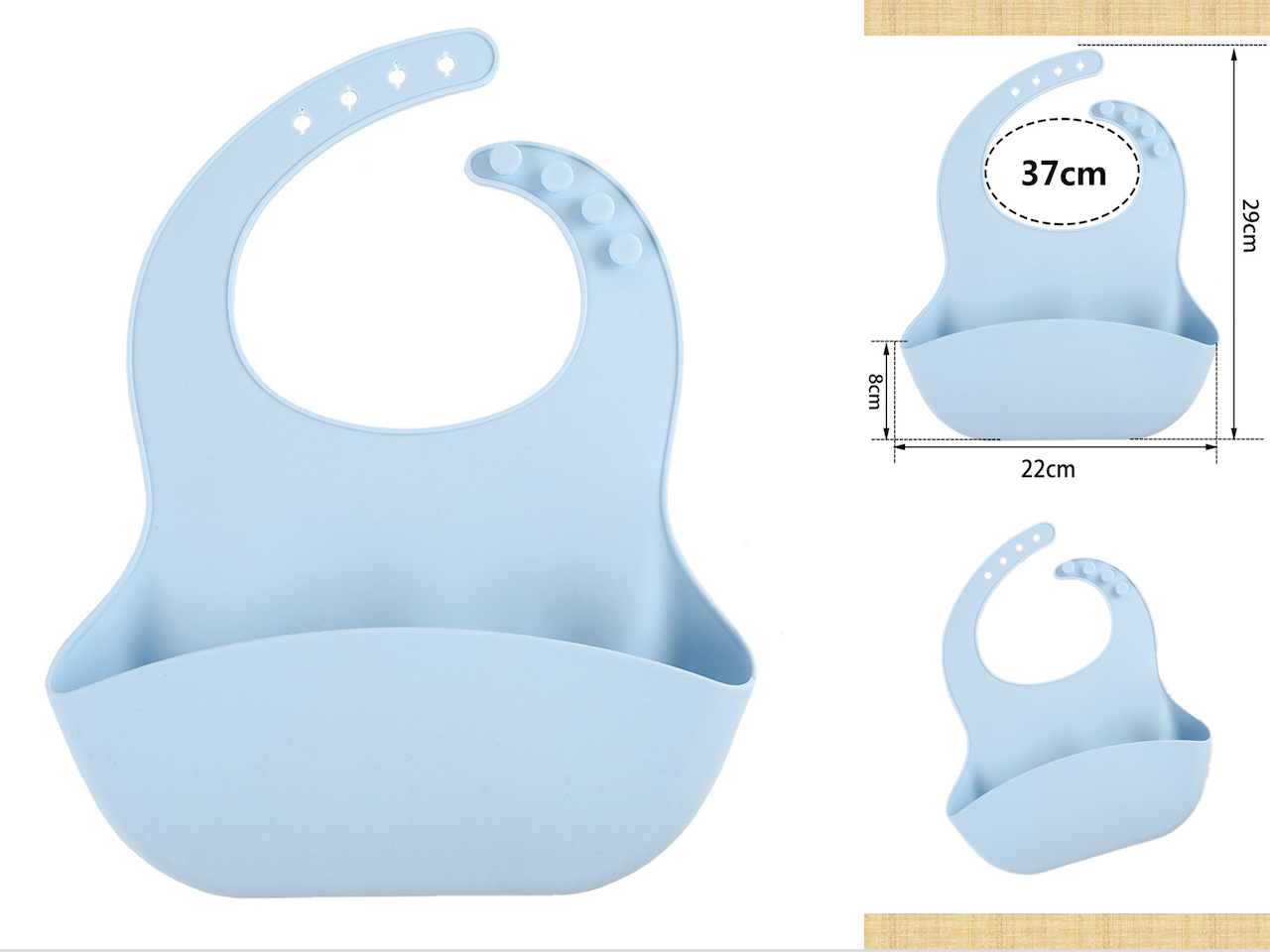 Babero de silicona platino – Baberos impermeables con amplio bolsillo para  atrapar alimentos, fácil de limpiar, a prueba de desorden y lavavajillas