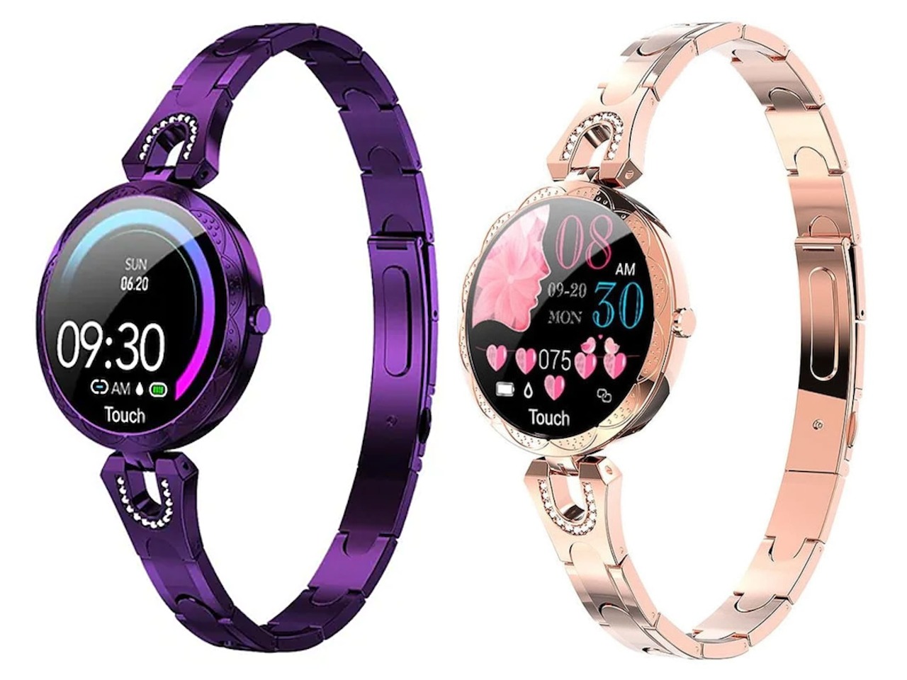 Fabi Store • Reloj inteligente para mujer, monitor de ritmo cardíaco,  pantalla a color, IP68 resistente al agua