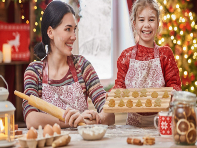 8 piezas, Juego de Cortadores de Plástico en formas Navideñas para Galletas, Alt ...