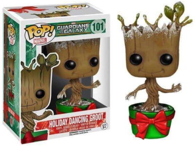 POP, Figura de Vinilo Coleccionable, Marvel, Holiday Dancing Groot, Nº101