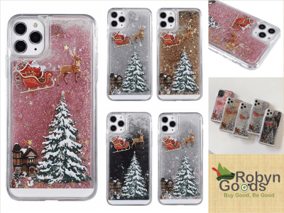 Funda Teléfono Navidad, Purpurina Estrellas para iPhone, Hermosa Funda, Protecci ...