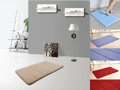 Water Absorption Quick-drying Mats. Bathroom Pad. Fine Coral Fleece. Easy to wash and dry. Fine workmanship, elaborate design. 15mm Thickness. Environmentally friendly PVC skid proof bottom, Size 40x6