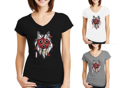 Woman Tshirt Spirit Wolf