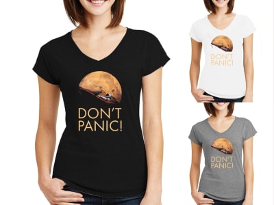 Woman Tshirt Don't Panic
