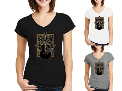 Woman Tshirt Sun Records