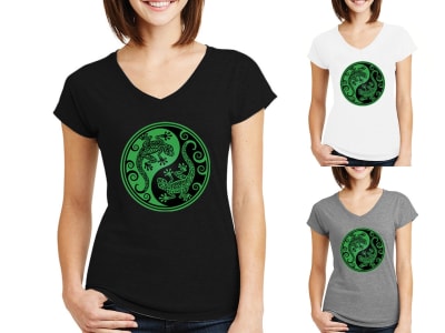 Camiseta Mujer Yin Yang