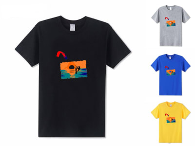 Unisex Tshirt Kite Surf