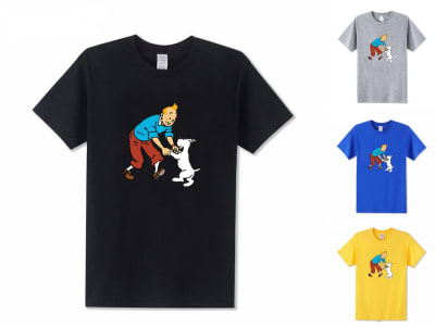 Camiseta Unisex Tintin and Snowy