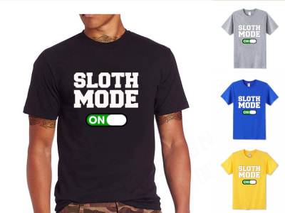 Unisex Tshirt Sloth Modo