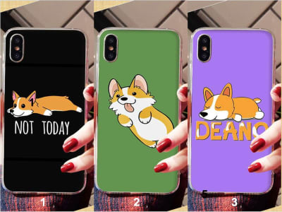 Funda iPhone TPU Corgi