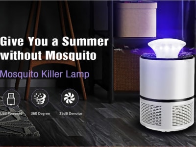 Lámpara Mata Mosquitos Electrónica. Exterminador de Insectos. Alimentado por USB ...