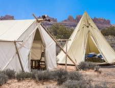 Safari Tent with Adjacent Tipi