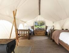 Safari Tent (Shared Bathhouse) - 3 Twins