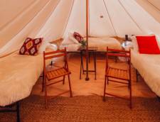 Triple Tent with Shared Bath
