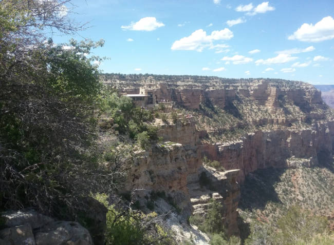 satilite view thunderbird lodge grand canyon