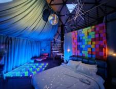 Supernova- XL Deluxe Sky Dome (Disco Theme) - 1 King & 2 Twins