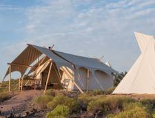 Safari Tent with Adjacent Hive