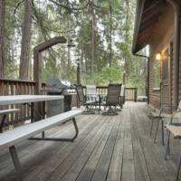 Deck with Outdoor Furniture and Grill
