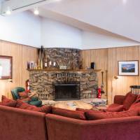 River Lodge - Living Room with Fireplace