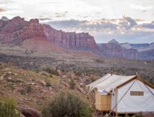 Stargazer Tent with Adjacent Tipi