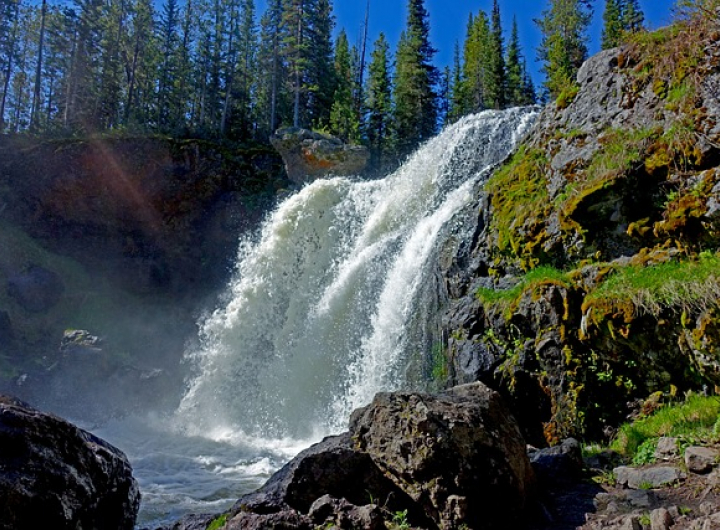 Waterfall in Yellowstone