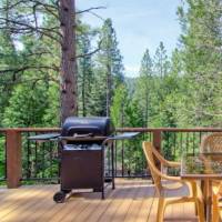 Deck with Outdoor Furniture and Grill