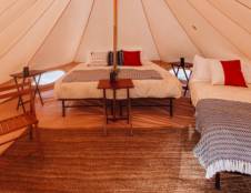 Family Tent with Shared Bath - 1 King & 1 Twin