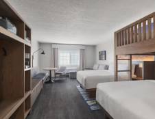 1 Queen Bed with Bunk Bed and Sofa Bed